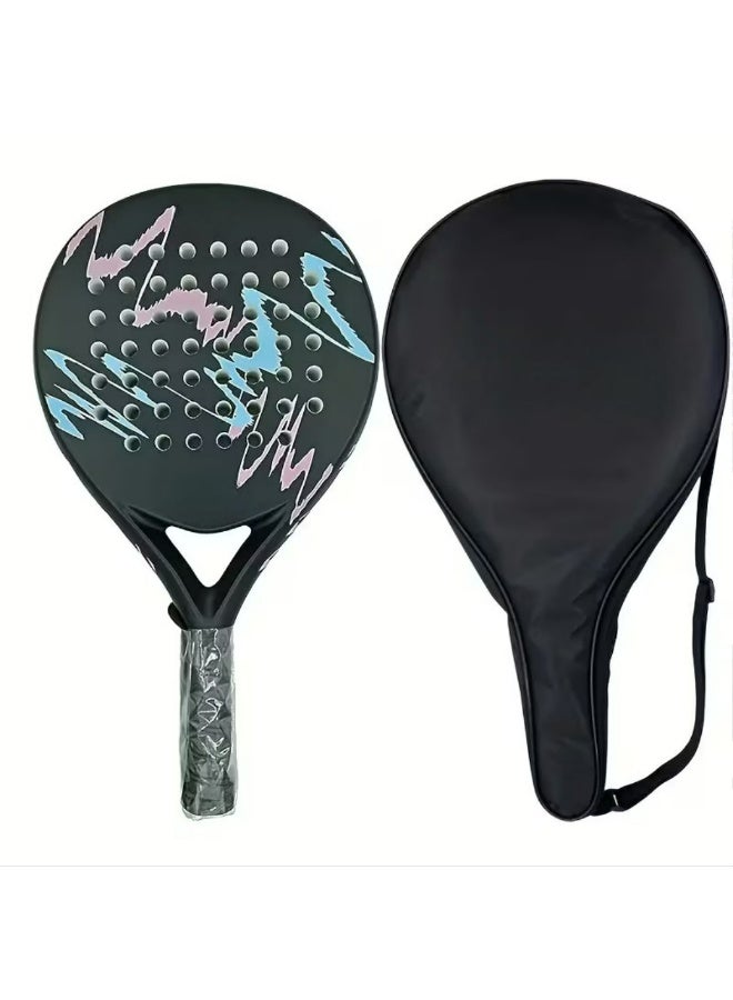 مجموعة كاملة من مضارب تنس البادل المصنوعة من ألياف الكربون بالكامل مع حقيبة محمولة، خفيفة الوزن للغاية ومتينة، معدات رياضية أنيقة لجميع الأجناس، مثالية للاعبين من المبتدئين إلى المستويات المتقدمة.